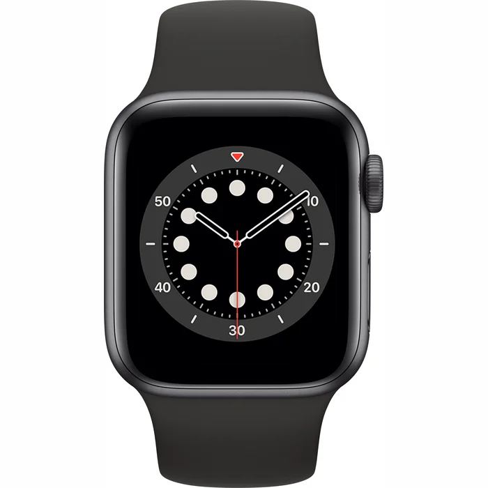 Apple Watch Series 6 GPS 44mm Space Gray Aluminium Case with Black Sport Band [Demo, komplektācijā neietilpst lādētājs]